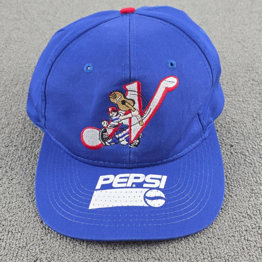 Vintage‎ Pepsi Nashville Sounds Baseball Hat Mens Blue Snapback Guitar Logo OSFA
